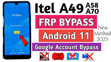 itel A49 Frp Bypass Android 11 | itel A49 A58. A70 (A661L A661W, A662L, A66GL) frp Bypass Android 11