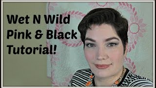 Wet N Wild Eyeshadow Singles: Soft Pink and Black Look Tutorial! screenshot 1