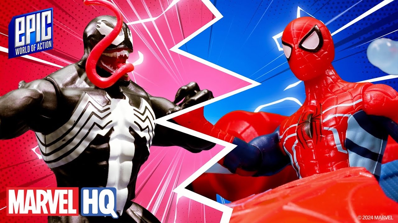 Big Bot Brawl! | Spider-Man vs. Venom | Hasbro’s Epic Marvel Ep 6 - YouTube