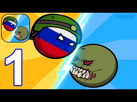 Country Balls - Zombie Attack - Gameplay Walkthrough Part 1 World War Zombie Attack (iOS, Android)