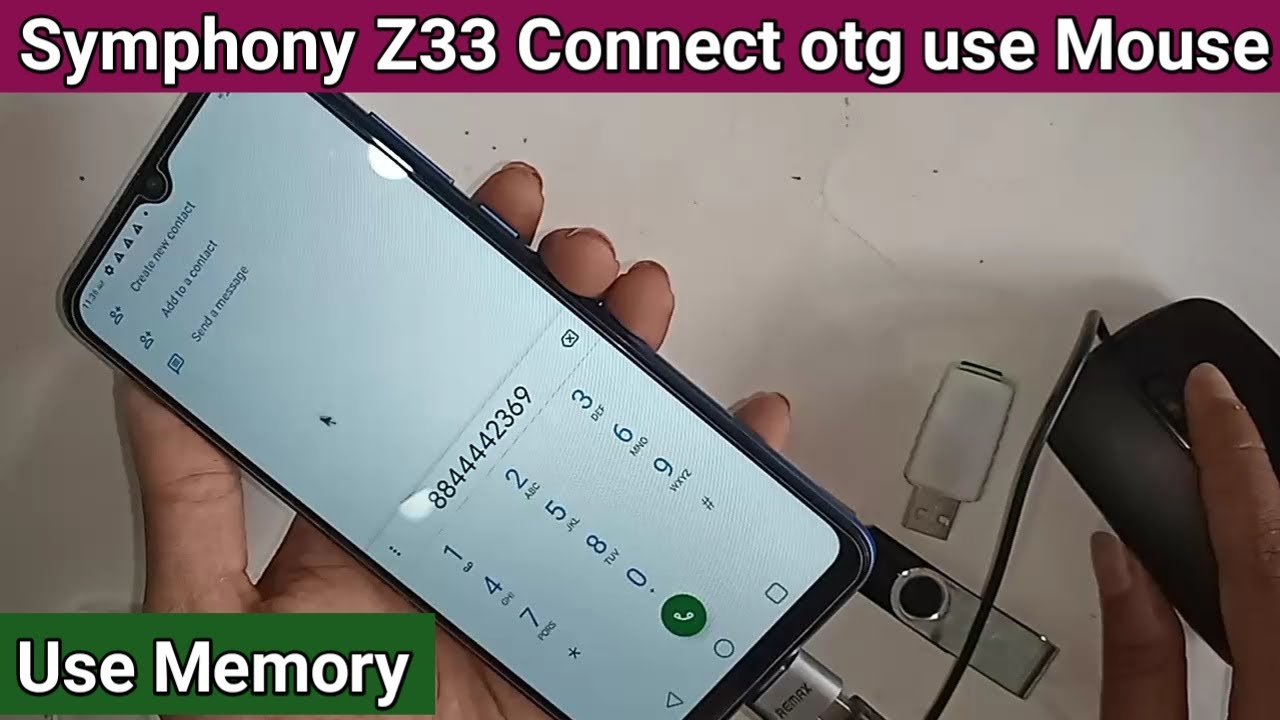 Symphony Z33 Otg Test Use Mouse And Memory Card YouTube