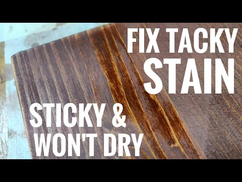 FIX Tacky Stain - Applied Too Much - Waited Too Long - Stain Too Light - Common Beginner Problems