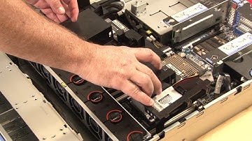 Lenovo ThinkSystem SR650 installing a front I/O assembly