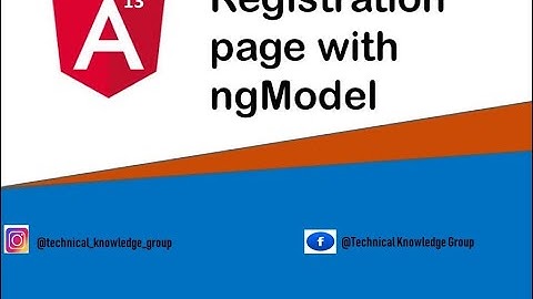 Registration form with ngModel in Angular 13 and Bootstrap