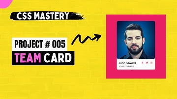 Create Our Team Section Card (CSS Mastery # 005) | Coder Champ