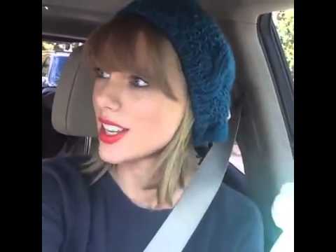 Taylor Swift Sings Kendrick Lamar in the car - Backseat Freestyle