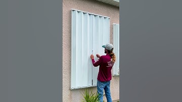 Accordion Hurricane Shutter Installation in West Melbourne, FL