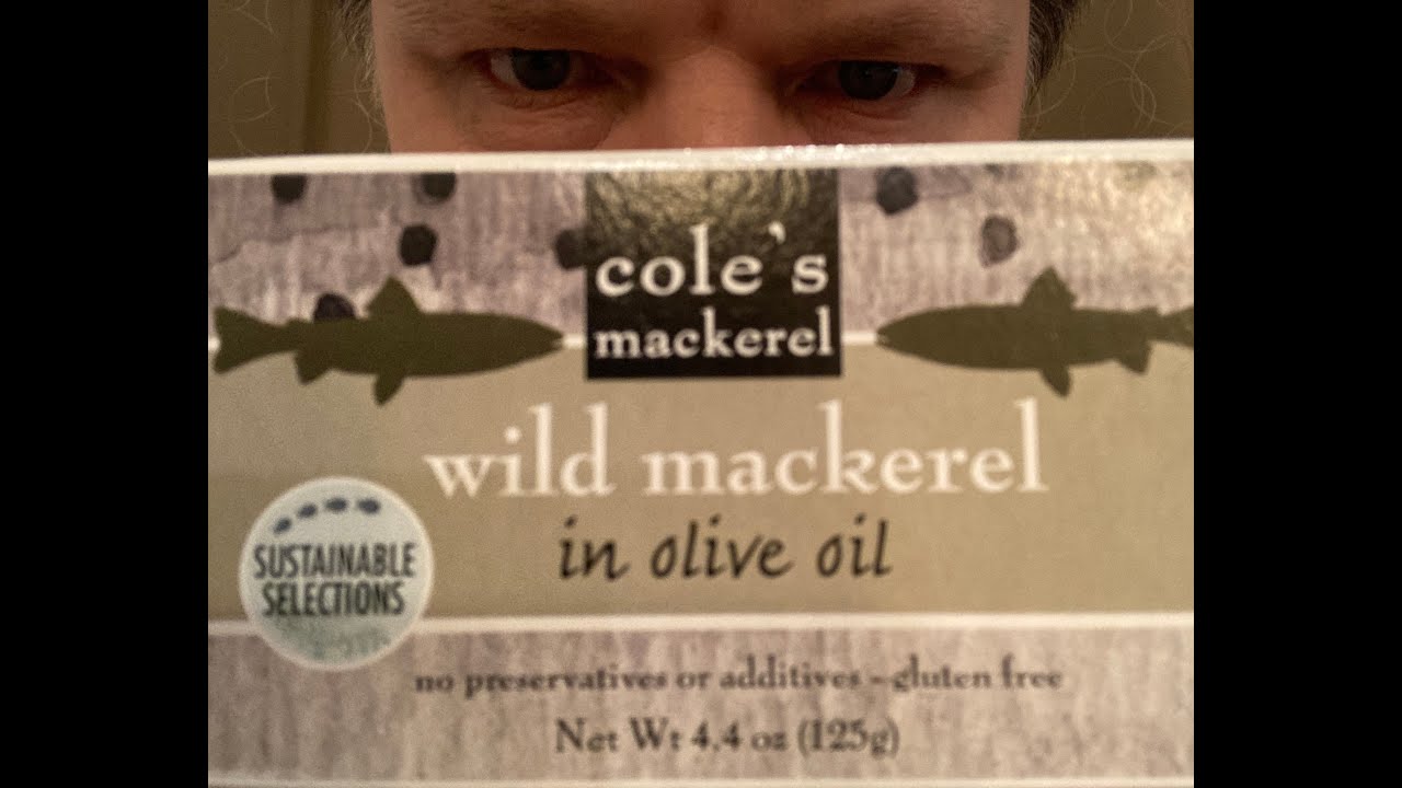Cole's Wild Mackerel in Olive Oil Taste Test & Food Review YouTube