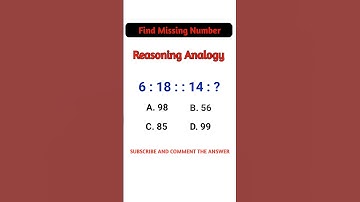 Find Missing Number? #shorts #education #reasoning #analogy #viral @Crackit_exams