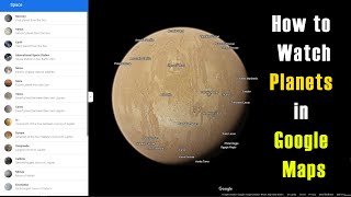Planets in Google Map | How to watch other planets of Solar System | Google Map New Update screenshot 1