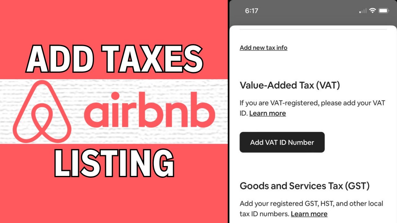 How To Add Taxes (GST/VAT/HST) to Airbnb Listing | Hosting Tips - YouTube