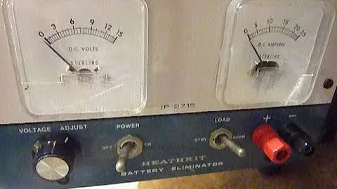 HEATHKIT  IP-2715 Battery Eliminator,  Heathkit Bench power supply