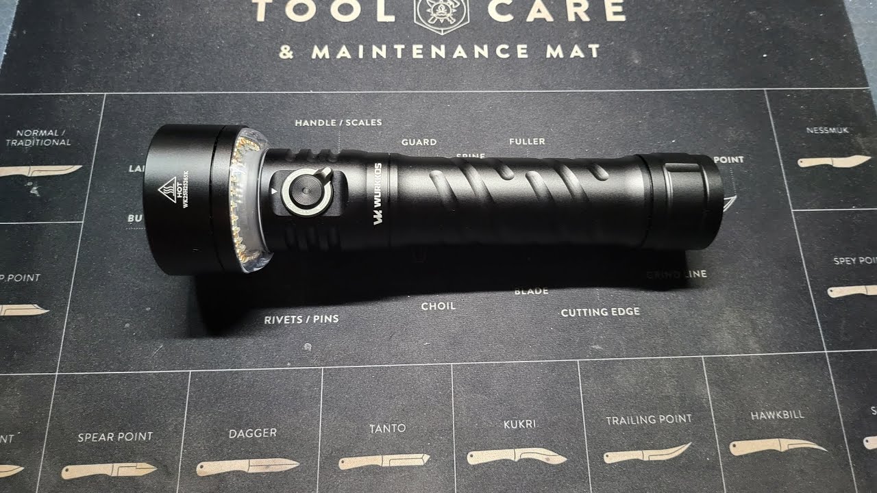 WURKKOS TS27 FLASHLIGHT REVIEW [ IT'S A BEAST !! ] - YouTube