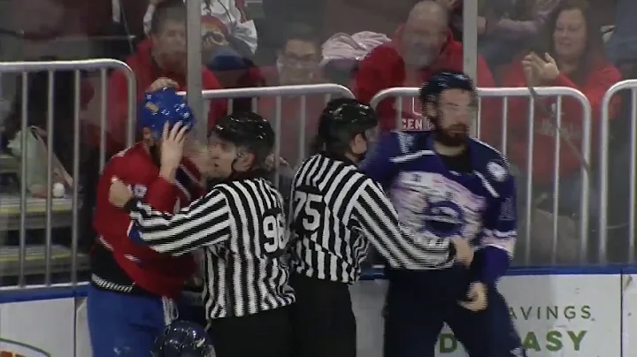 Rivermen Mitch McPherson first pro fight and goal