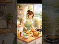 “A Calm Morning in My Cozy Kitchen | Peaceful Cooking by the Lake” #peacefulmorning #relaxing