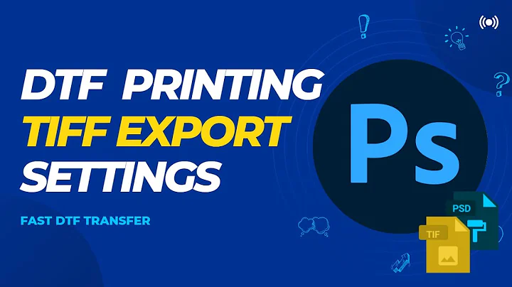 Export DTF Design as .tiff file in Photoshop