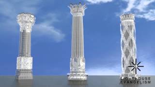 Pillars Turntable 02 wireframe