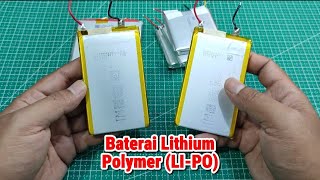 Baterai Lithium Polymer Li-Po, Batre Lipo, Batre Polimer