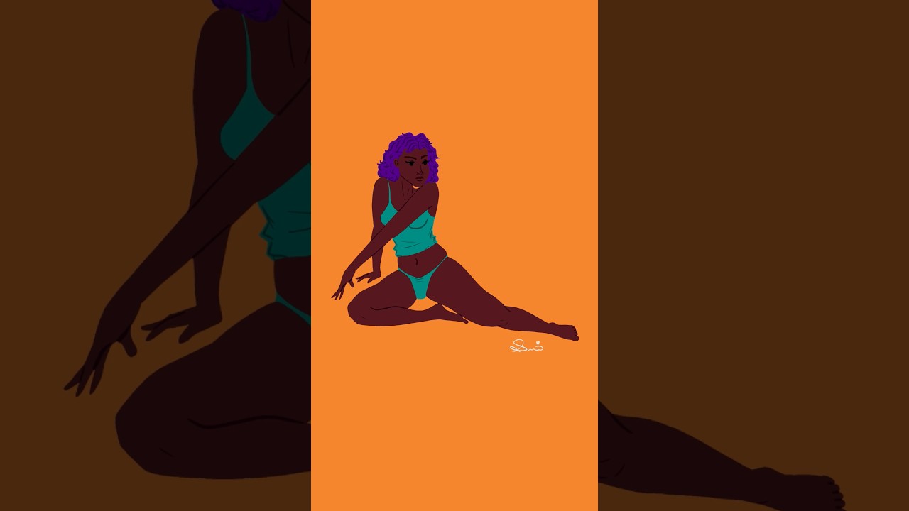 The ONLY Way I Draw Female Figures in Procreate (Timelapse) 