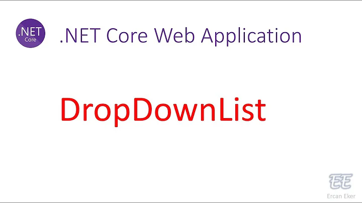 010 - .Net Core: DropDownList