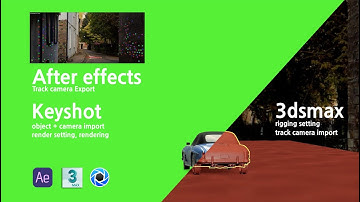 Trackcamera VFX scene with keyshot and 3dsmax