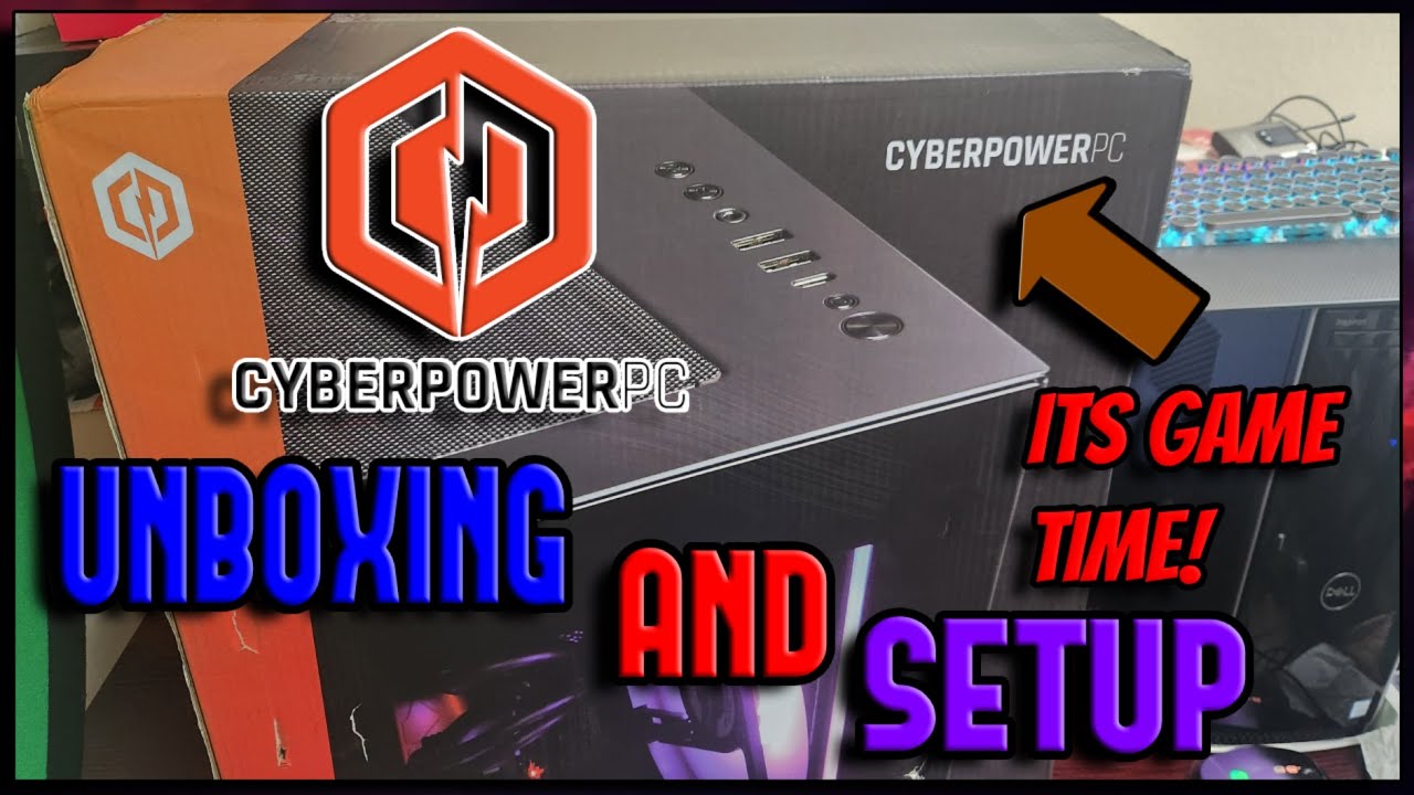 Unboxing my NEW CYBERPOWERPC GAMING PC And Set up! AND I'M EXCITED