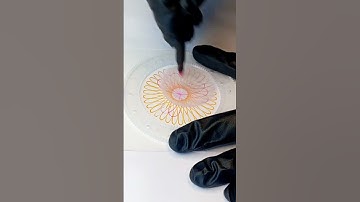 What does this pattern resemble? Magic ruler❤️ #satisfying #spirograph