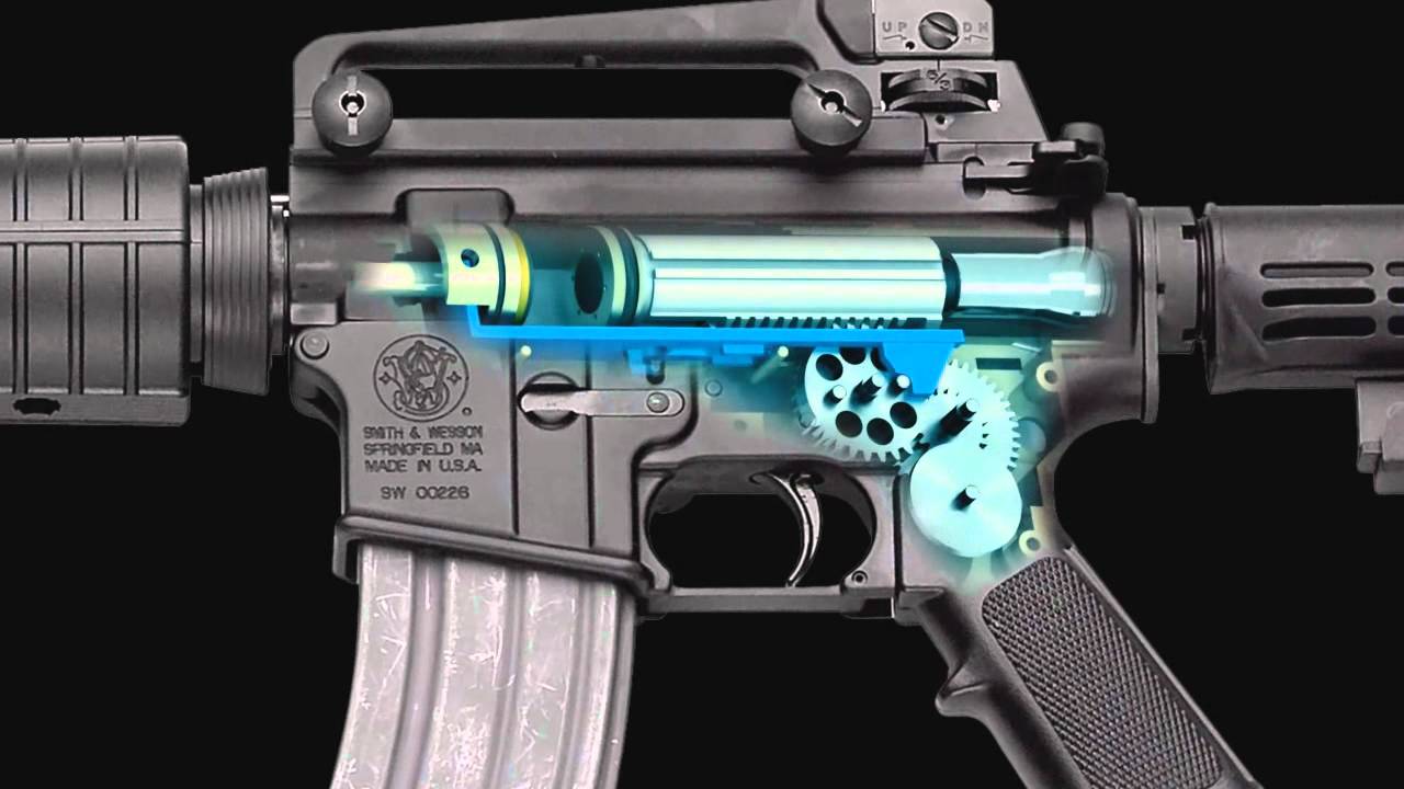 Airsoft Gun Animation - YouTube