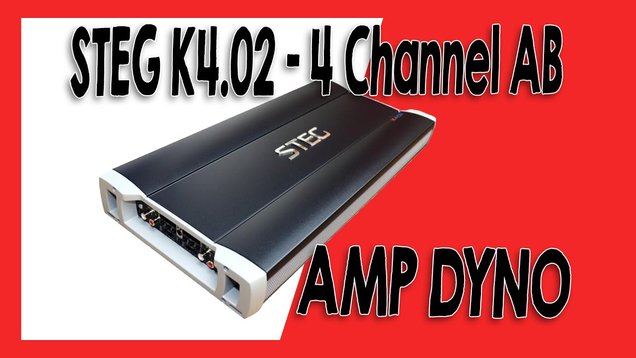 STEG K4.02 Car Audio Amplifier 460w Class-A/B Multi 4 Channel