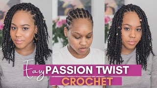 12 inch Passion/Spring Twist Crochet - Different Braiding Pattern | Protective style