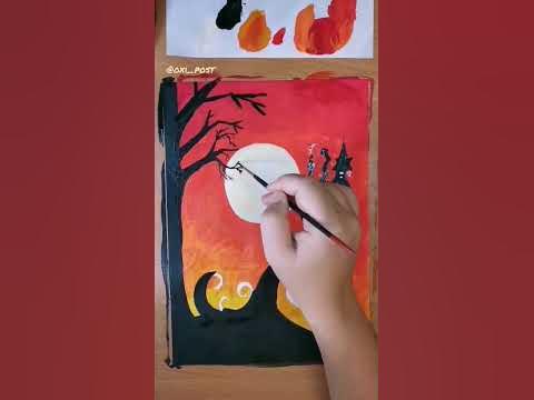 Рисунок на Хеллоуин 🎃 - YouTube