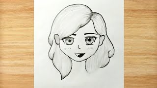 Easy anime drawing | anime drawing girl | girl anime drawing | girl drawing easy | pencil drawing