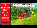 FLAIL MOWER DESTROYING HEAVY BRUSH (and three point tractor question)