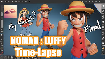 Nomad Sculpt  : Luffy (Time-Lapse)