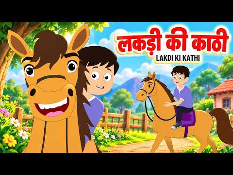 Lakdi Ki Kathi Kathi Pe Ghoda | Wooden Horse Saddle | Hindi Nursery Rhymes | Kids Songs & Baby So...