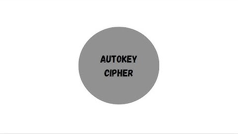 Autokey Cipher