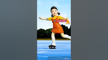 Squid Game Ai Mentality Ice Skating #squidgame  #squidgame2  #shorts