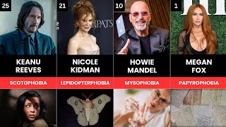 Weird Fears and Phobias of Celebrities