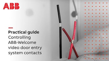 How to control the switches of the ABB-Welcome video door entry system?