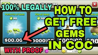 HOW TO GET FREE GEMS 😍LEGALLY IN CLASH OF CLANS | 100% WORKING PROCESS NOT FAKE  WITH PROOF | 2018 screenshot 4