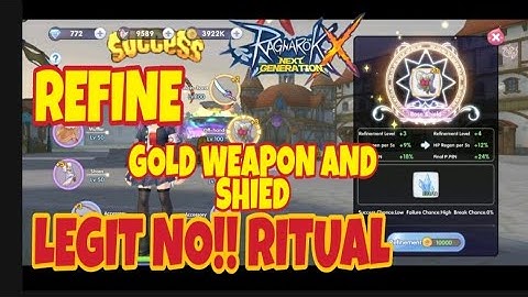 RAGNAROK X NEXT GENERATION REFINE RARE WEAPON (GOLD WEAPON)
