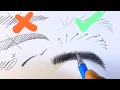 Kaş nasıl çizilir? How to draw realistic eyebrows?