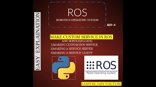 Making Custom Service in ROS| ADV-4 |Creating service client server|EASY|ROBOTICS OPERATING SYSTEM