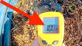 Keeping Our Compost Heater Active Through Winter | Reactivating A Cooling Jean Pain Pile Zone 4b