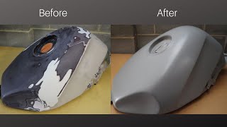 How To Paint A Motorcycle Tank (Preparation Tutorial 2019) screenshot 3