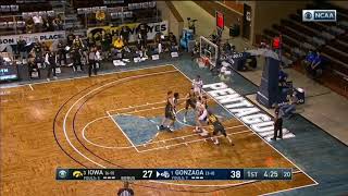 Joe Wieskamp O and D vs  Gonzaga (20 PTS 9 REBS 4 ASTS 3 STLS)