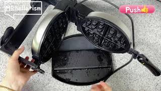 Waffle maker cleaning (Eng) Easier way ! How to clean a waffle maker in Korea