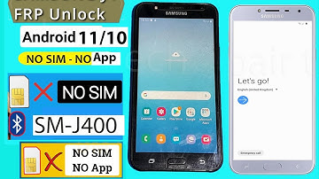 Samsung Galaxy J4 FRP Bypass Android 11/10 Without SIM Card 2021 App not installed | SAMSUNG J4 FRP
