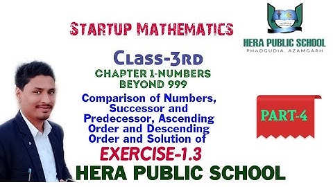 Startup Mathematics Class 3rd Chapter-1 PART-4 by Rashid Sir|HERA PUBLIC SCHOOL PHADGUDIA AMBARI AZM