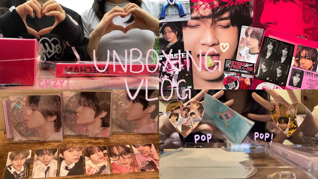 [취미로그] 너무 바쁜 현실 속에 미남들 한 스푼 !!!!!! | TASTE 앨범 | CRZY | POP POP 앨범 | 앨범깡 | 시즈니 브이로그 | 엠디